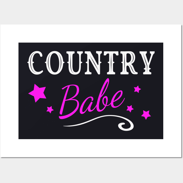 Country Babe Girl Woman Wall Art by Foxxy Merch